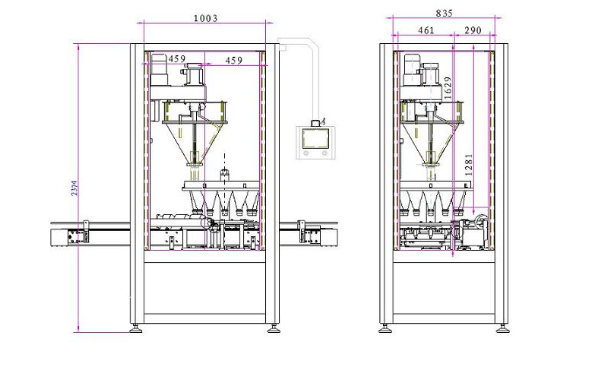 立式灌裝機(jī)圖紙